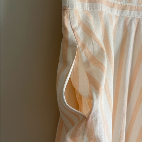 Anthropologie Peach Striped Midi Dress - Picture 5 of 6